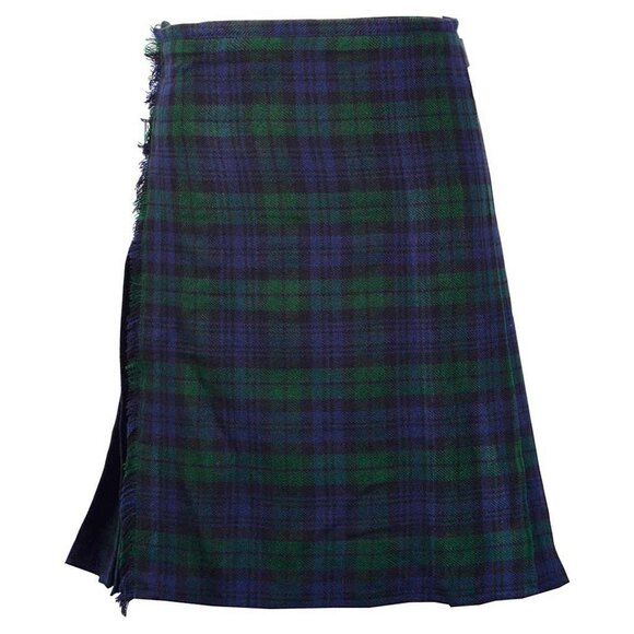 Tartan Black Watch Kilt 8 Yards Men Highlander Scottish Kilt Highlander Dres NEW - Picture 1 of 8
